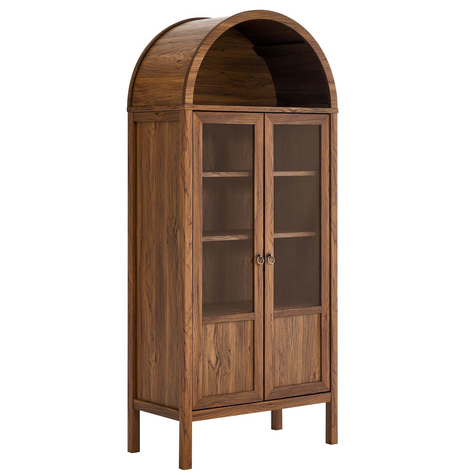 Winston Porter Tessa Arched Display Cabinet & Reviews | Wayfair